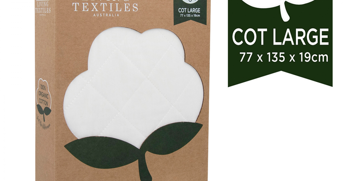 Mother Goose Organic SmartDri Mattress Protector Cot Large