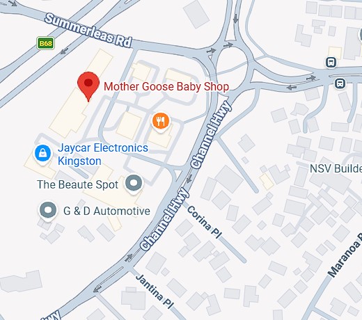 Mother Goose Baby Shop location map - Shop 21 Westside Circle, Kingston